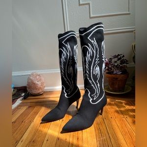 RARE Dior 2018 Cruise Western Sock Boot Size 39